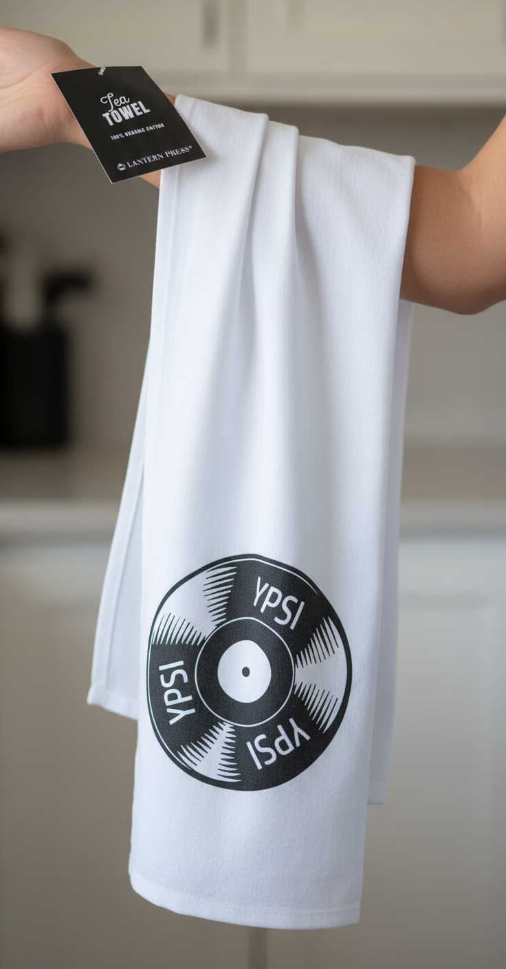 Ypsi Vinyl Dish Towel