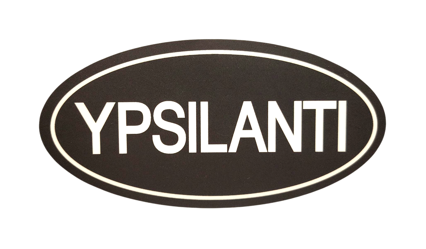Ypsilanti Oval Vinyl Sticker