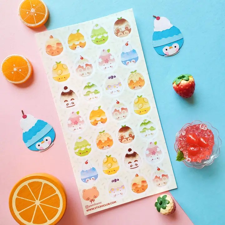 Yummy Shaved Ice Sticker Sheet