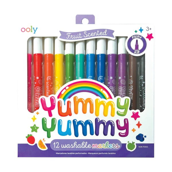 Yummy Yummy Scented 12 Double-Ended Washable Markers