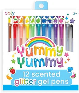 Yummy Yummy Scented 12 Glitter Colored Gel Pens