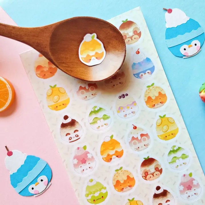 Yummy Shaved Ice Sticker Sheet