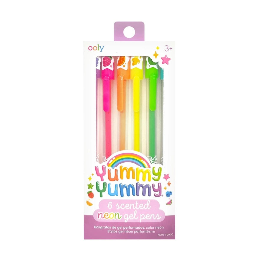 Yummy Yummy Scented 6 Neon Colored Gel Pens