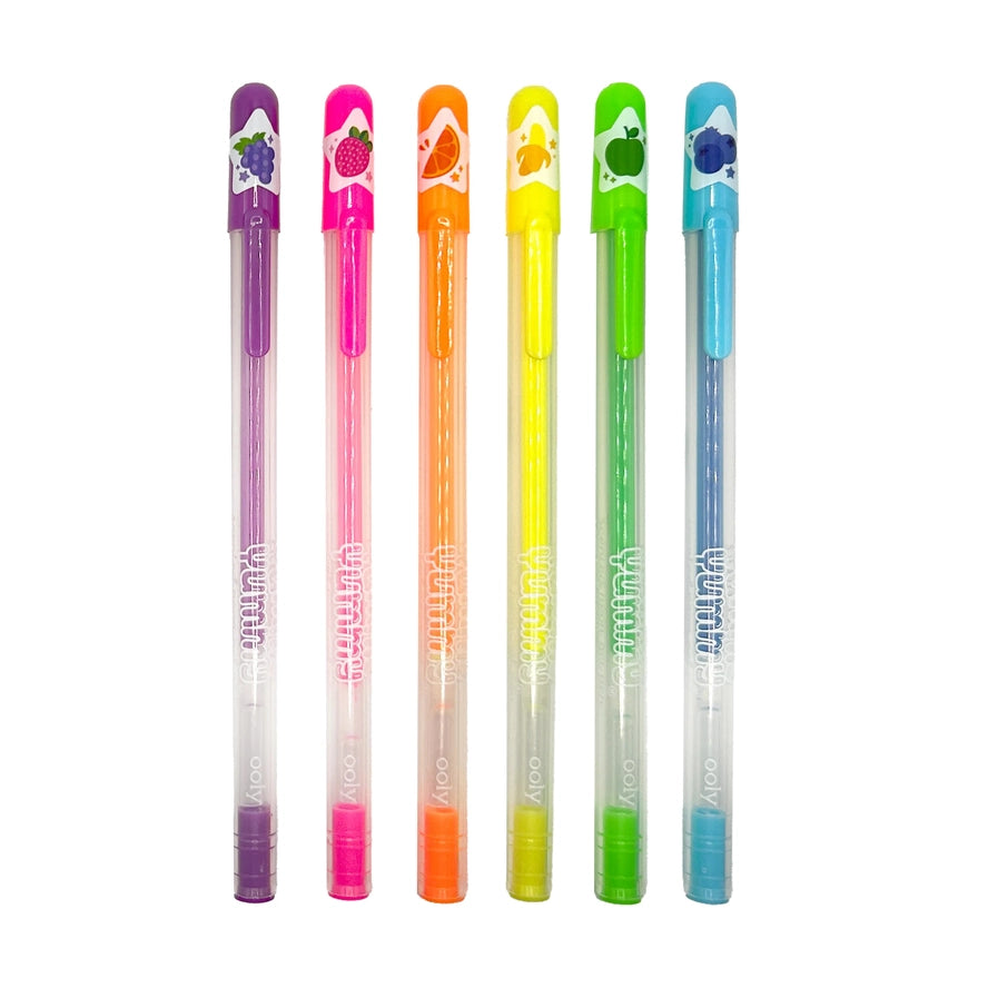 Yummy Yummy Scented 6 Neon Colored Gel Pens