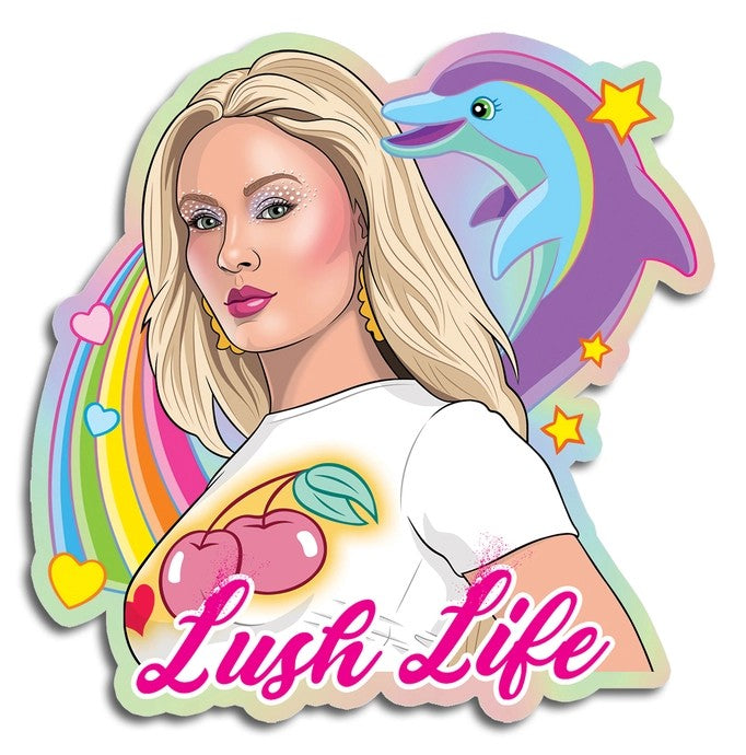 Zara Lush Life Die Cut Sticker
