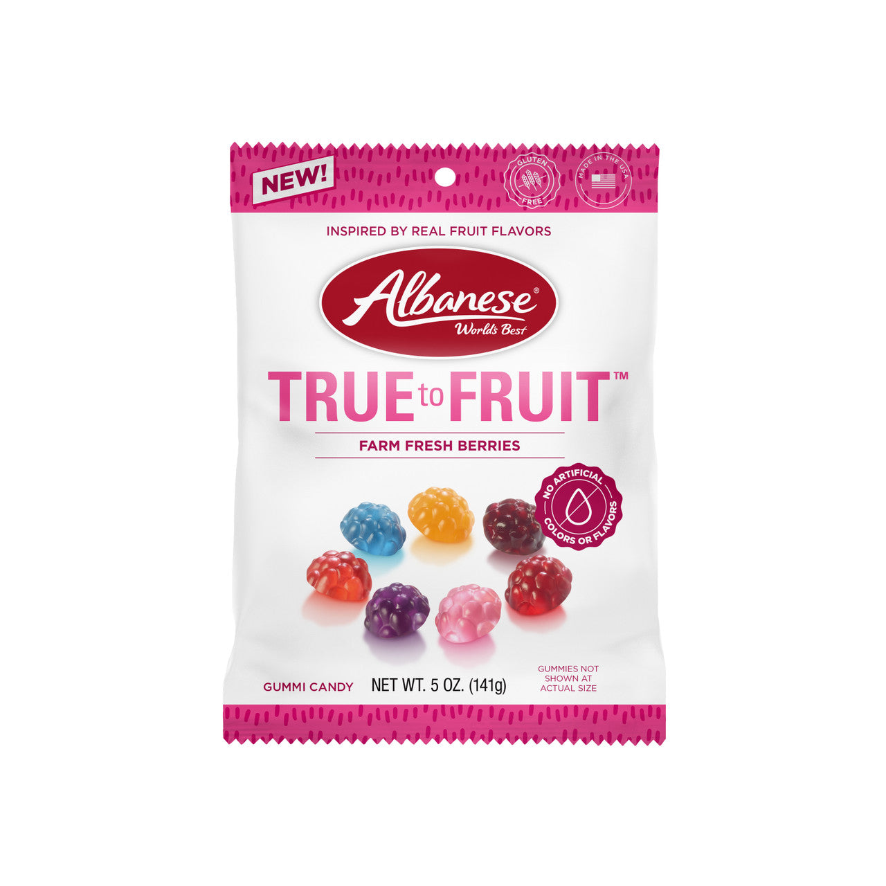 Albanese True To Fruit Farm Fresh Berries 5 oz