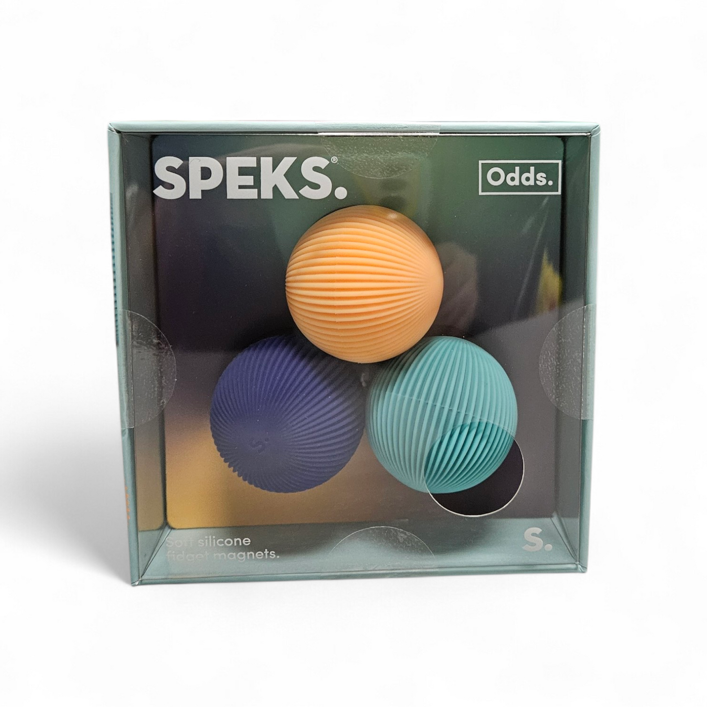 Silicone Fidget Magnets Ridged Set Of 3