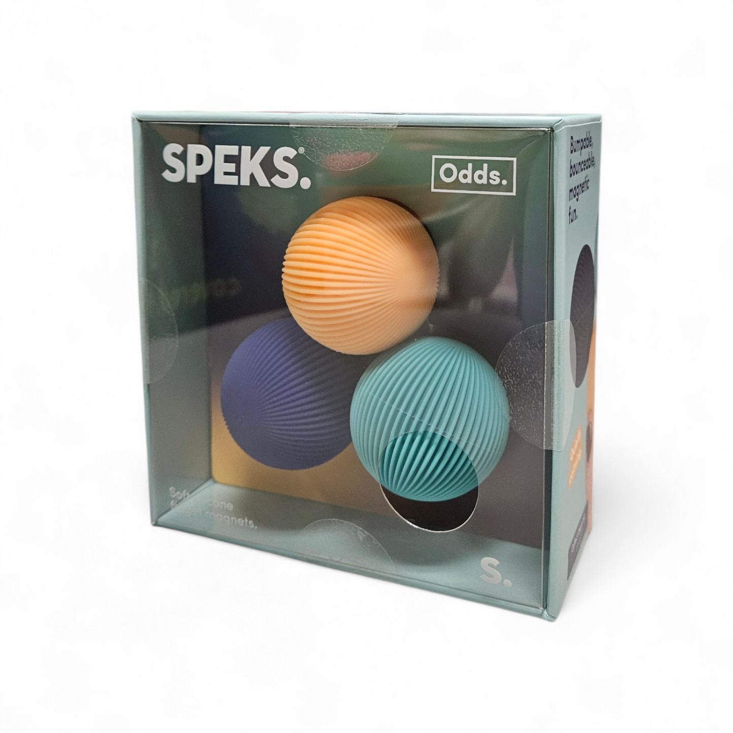 Silicone Fidget Magnets Ridged Set Of 3