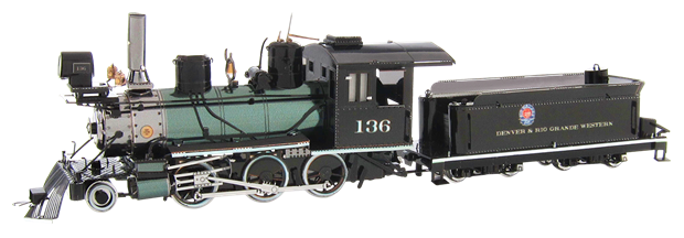 2-6-0 Locomotive Metal Model