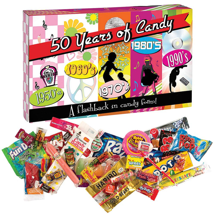 50 Years Of Nostalgic Candy Decade Box