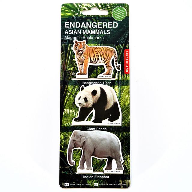 Asian Mammal Magnetic Bookmarks