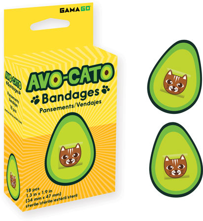 Avo-Cato Bandages Avocado Cat
