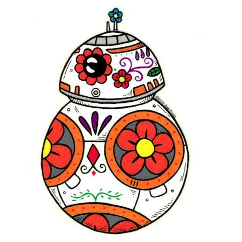BB-8 Sugar Skull Sticker Star Wars