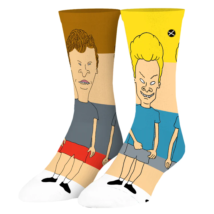 Beavis And Butthead Split Men's Socks