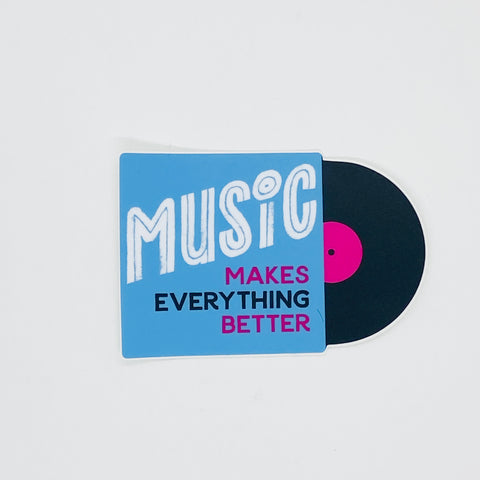 Better With Music Sticker