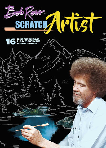 Bob Ross Scratch Artist 16 Landscape Paintings Book