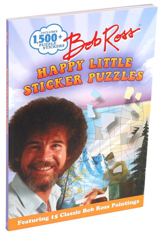 Bob Ross Happy Little Sticker Puzzles Sticker Art Book
