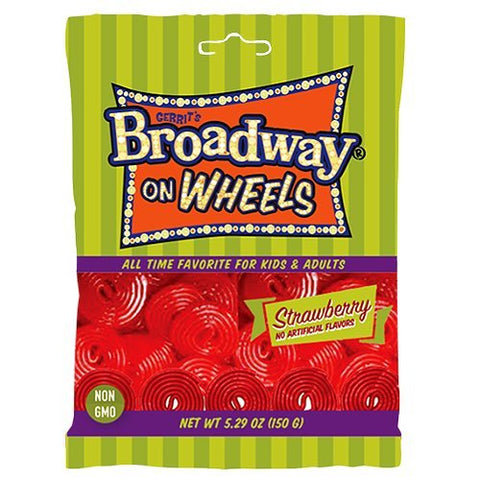Broadway Strawberry Licorice Wheels