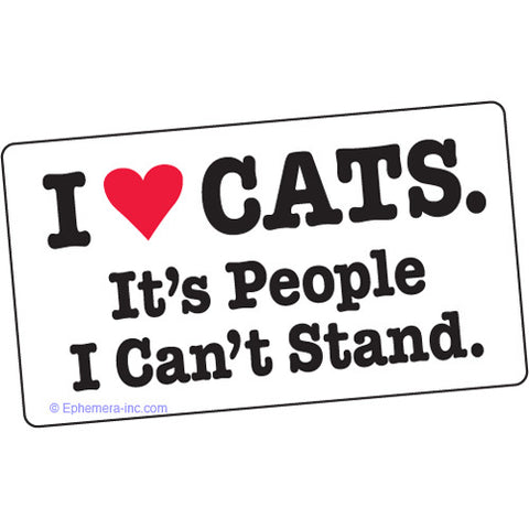 I Heart Cats Bumper Sticker