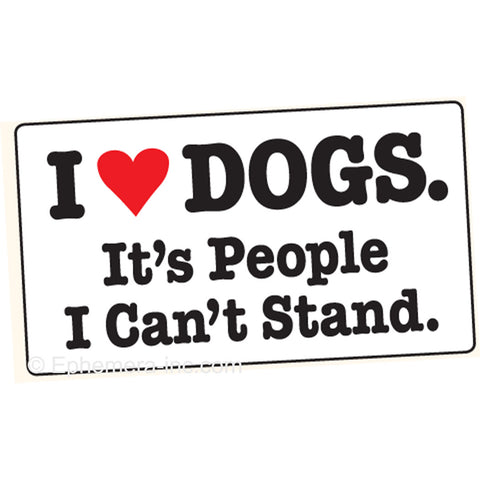 I Heart Dogs Bumper Sticker
