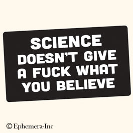 Science Doesn't Give A Fuck Bumper Sticker