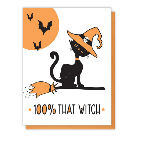 Card 100% That Witch Halloween