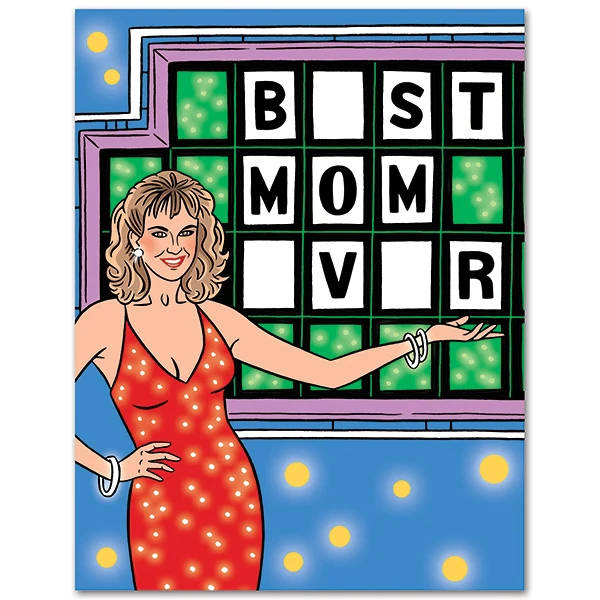 Card Best Mom Ever Wheel Of Fortune Mother's Day