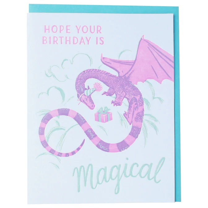 Card Birthday Is Magical Dragon