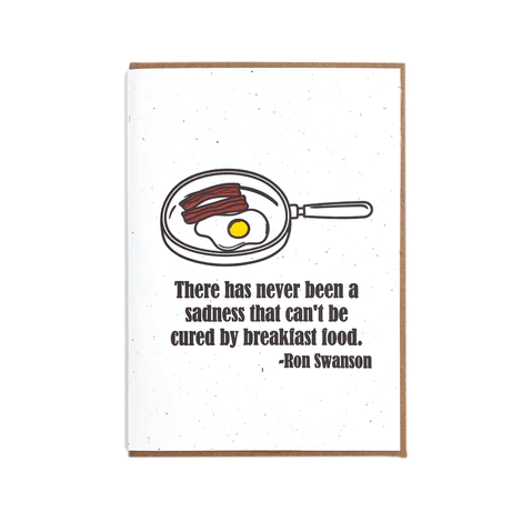 Card Breakfast Food Quote Parks And Recreation