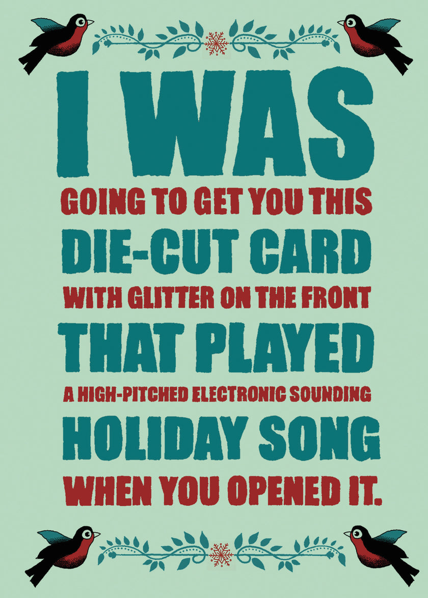 Card Die-Cut Holiday Christmas