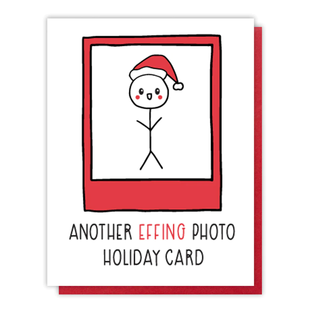 Card Effing Holiday Photo Christmas