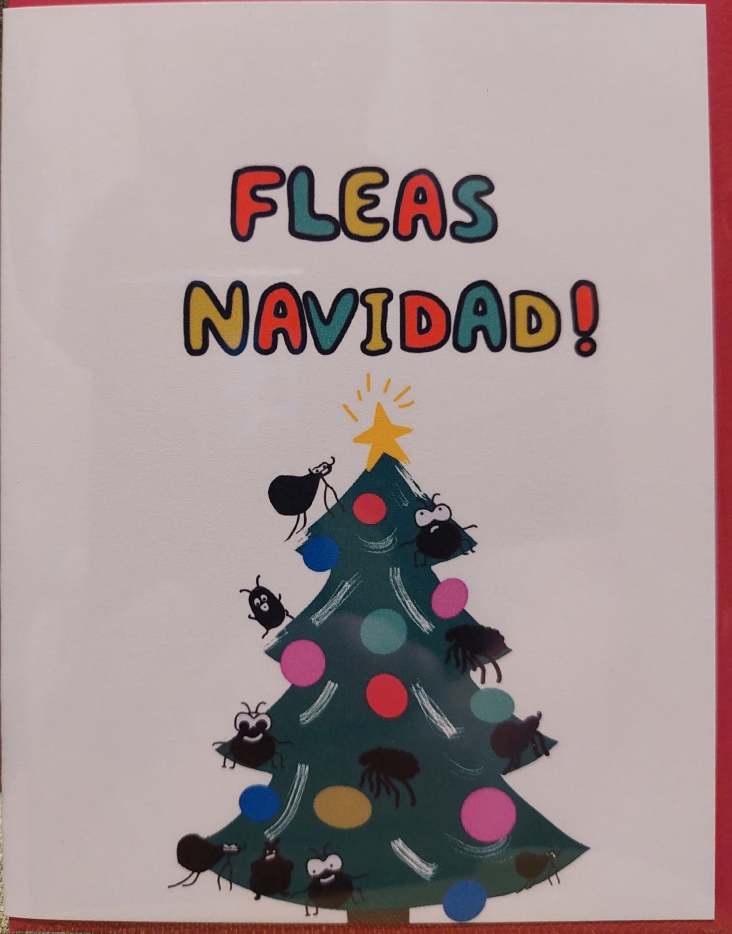Card Fleas Navidad Christmas