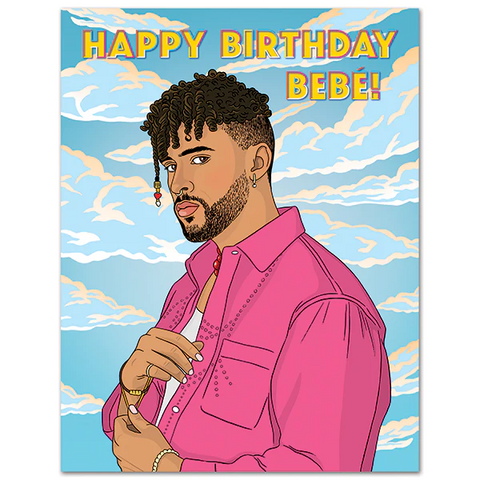 Card Happy Birthday Bebe Bad Bunny