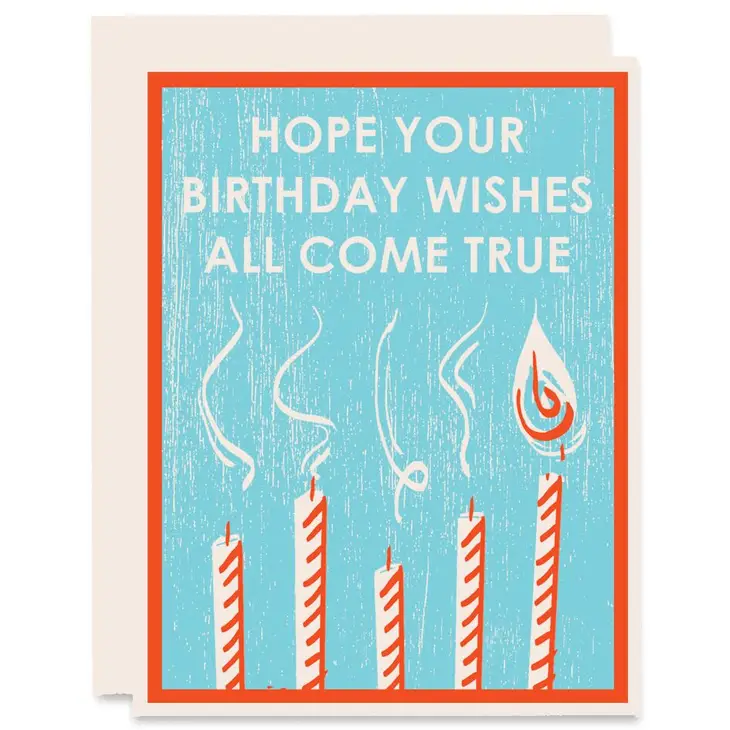 Card Hope Your Wishes Come True Birthday
