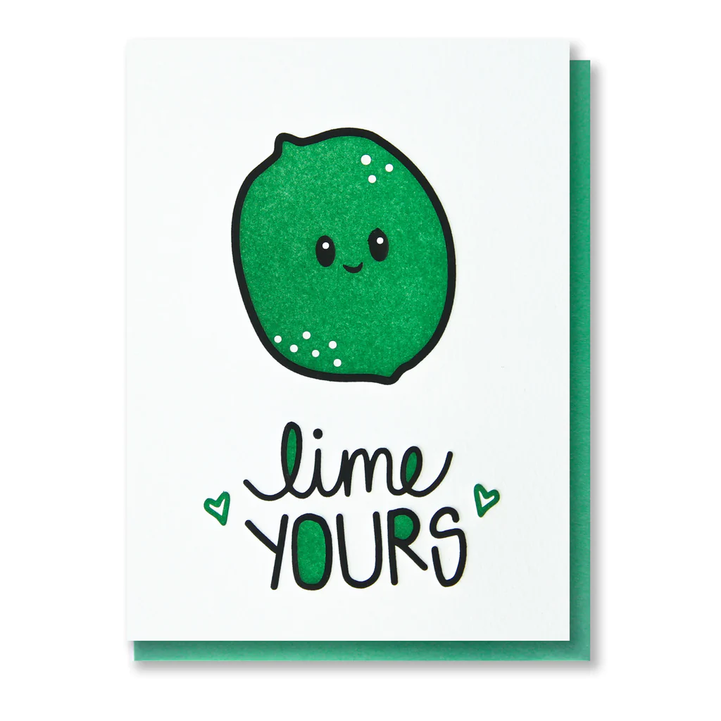 Card Lime Yours Love
