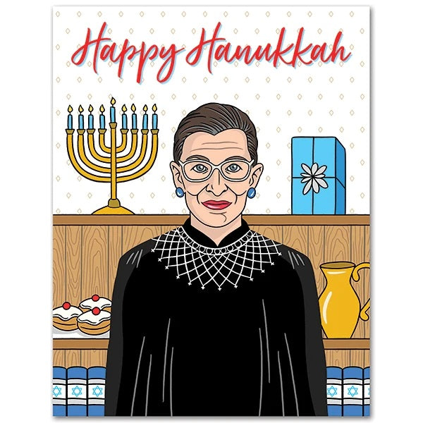 Card Ruth Bader Ginsburg Happy Hanukkah