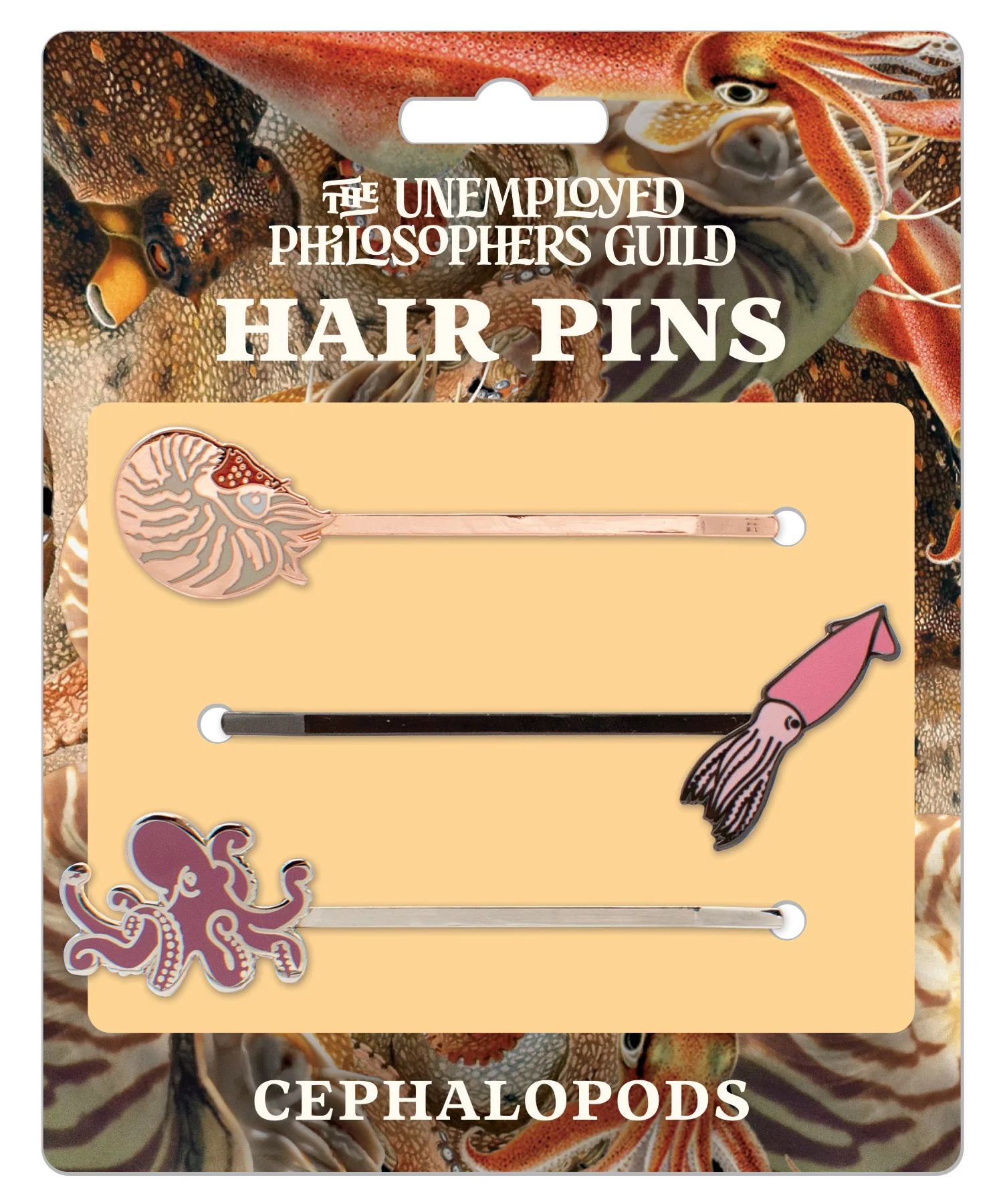 Cephalopods Hair Pins