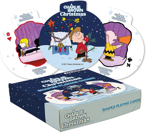 Charlie Brown Christmas Shaped Playing Cards Peanuts