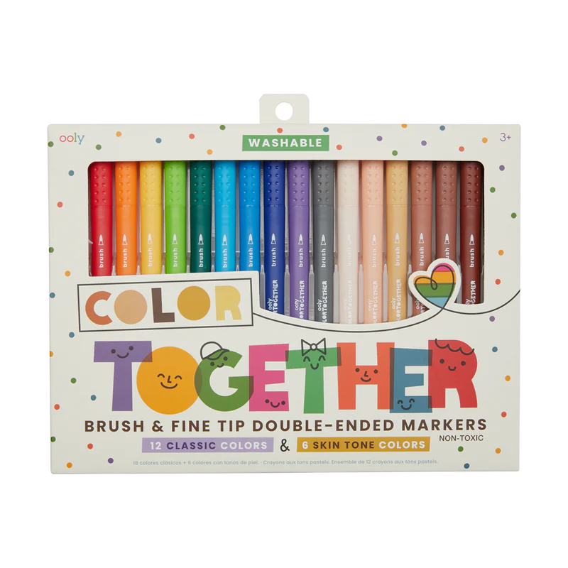 Color Together 18 Brush & Fine Tip Double-Ended Markers