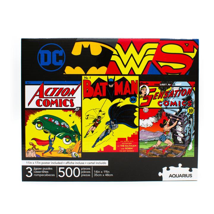 DC Comics 3 Puzzle Set 500 pc