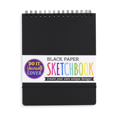 Black Paper DIY Cover Sketch Book 75 Pages