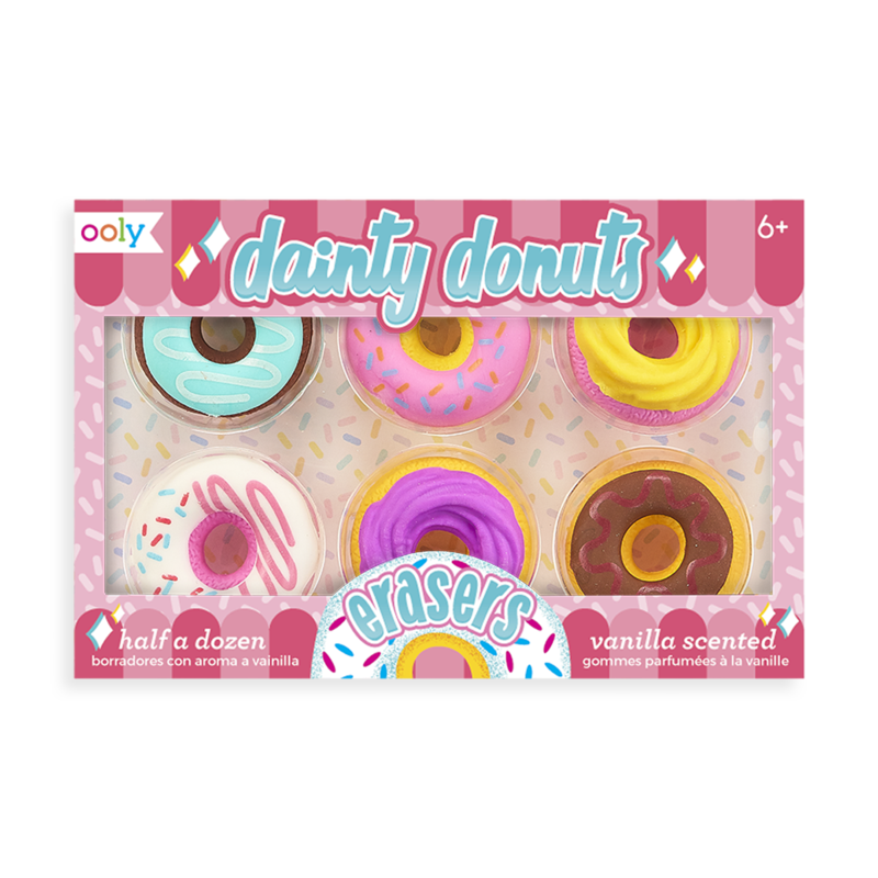 Dainty Donuts 6 Scented Erasers