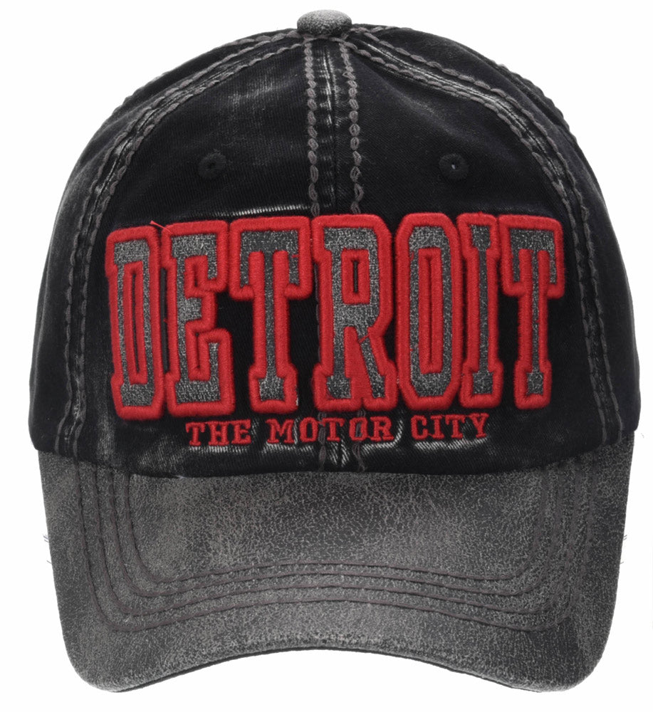 Detroit Black & Red Baseball Cap