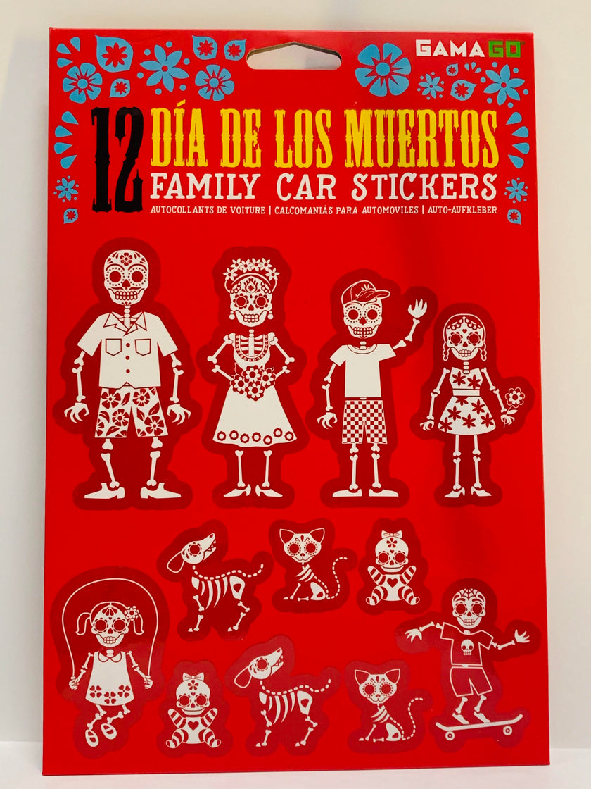 Dia De Los Muertos Car Stickers