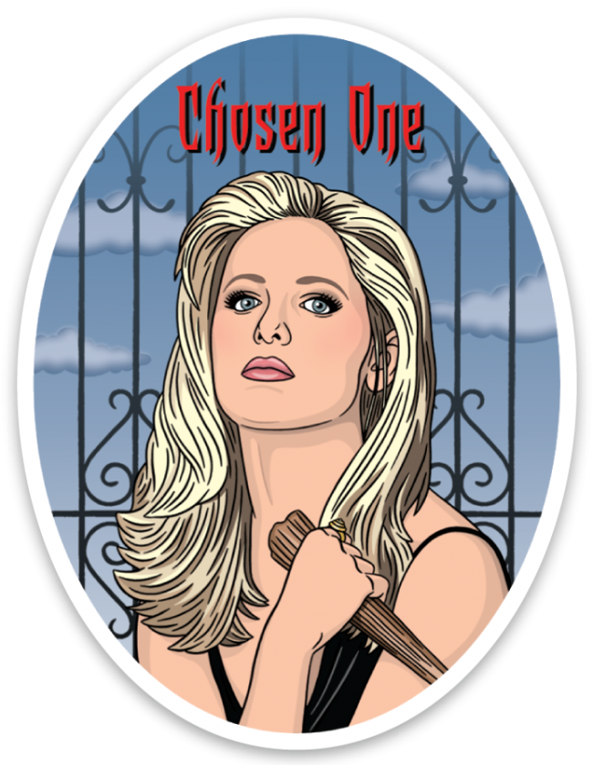 Buffy Chosen One Die Cut Sticker