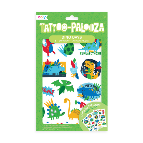 Dino Days Tattoo-Palooza Temporary Tattoos