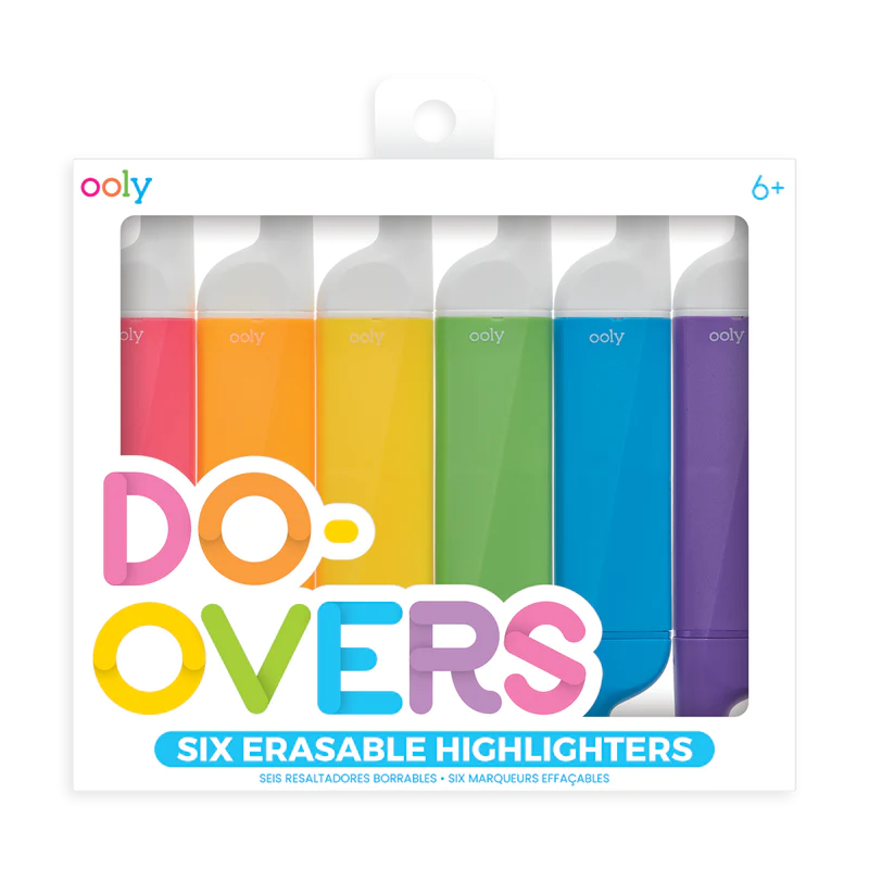 Do-Overs 6 Erasable Highlighters