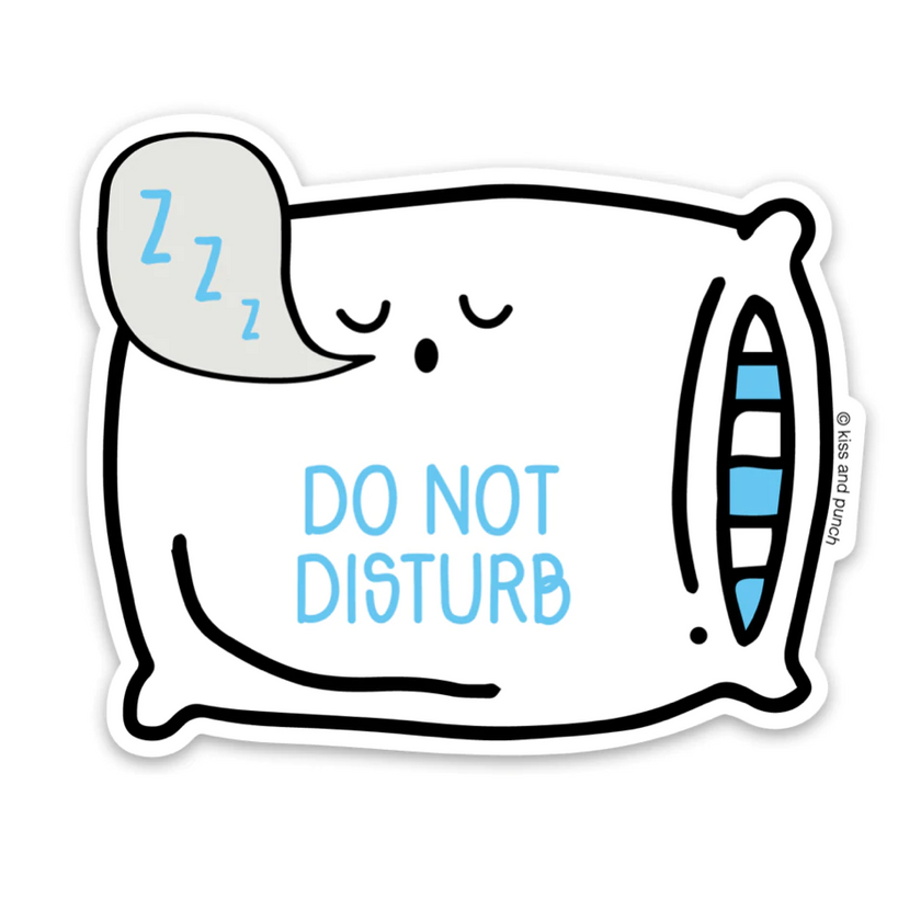 Do Not Disturb Pillow Sticker