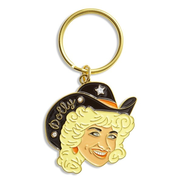 Dolly Parton Cowgirl Keychain