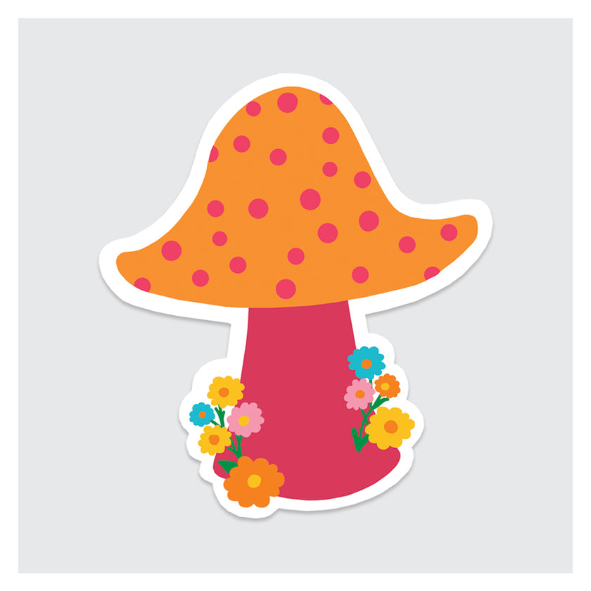 Dotted Mushroom Sticker